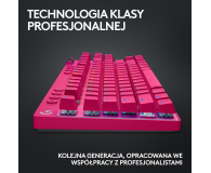 LOGITECH G PRO X TKL Lightspeed Tactile magenta 920-012159 - 1172774 - zdjęcie 13